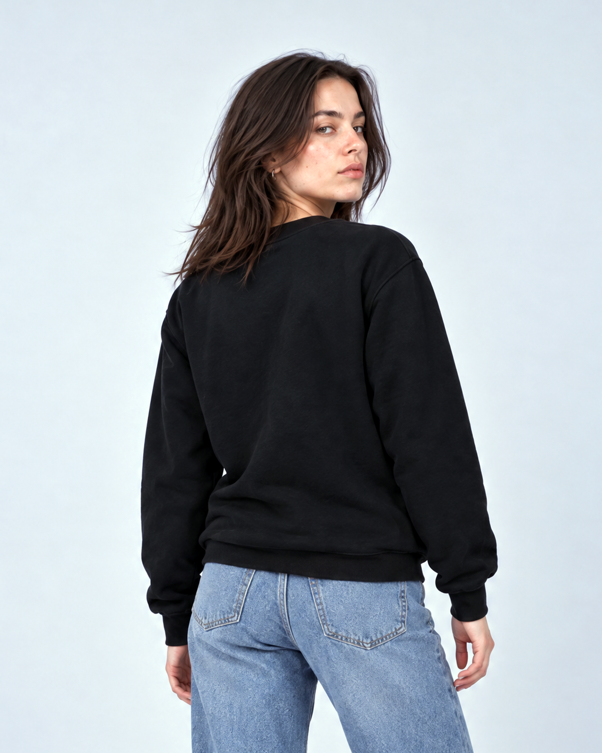Basics unisex mikina čierna