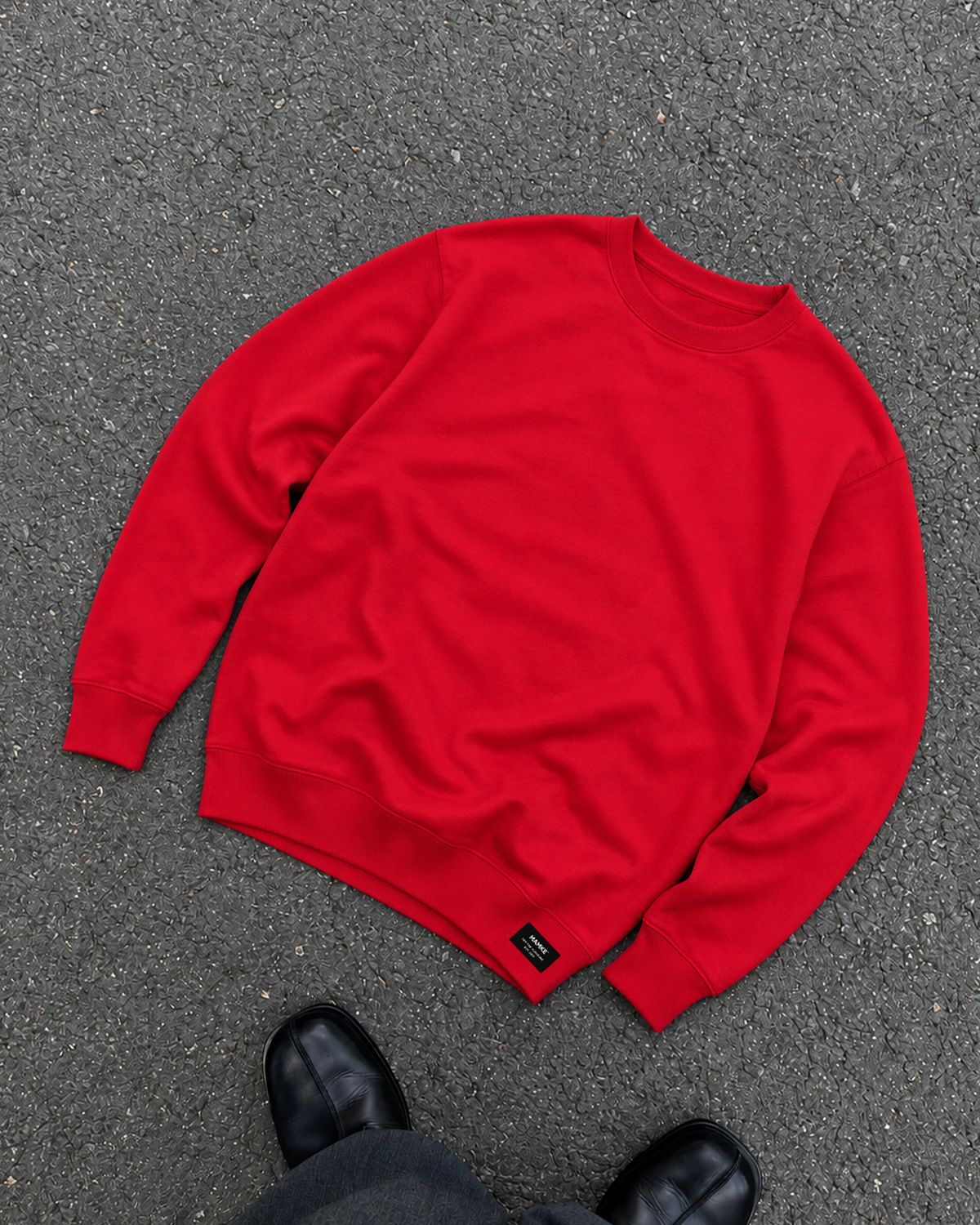 Basics unisex mikina červená