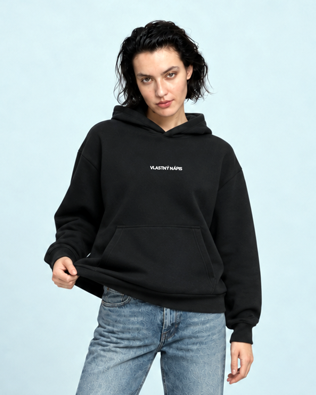 Mikina s vlastným nápisom s kapucňou Unisex