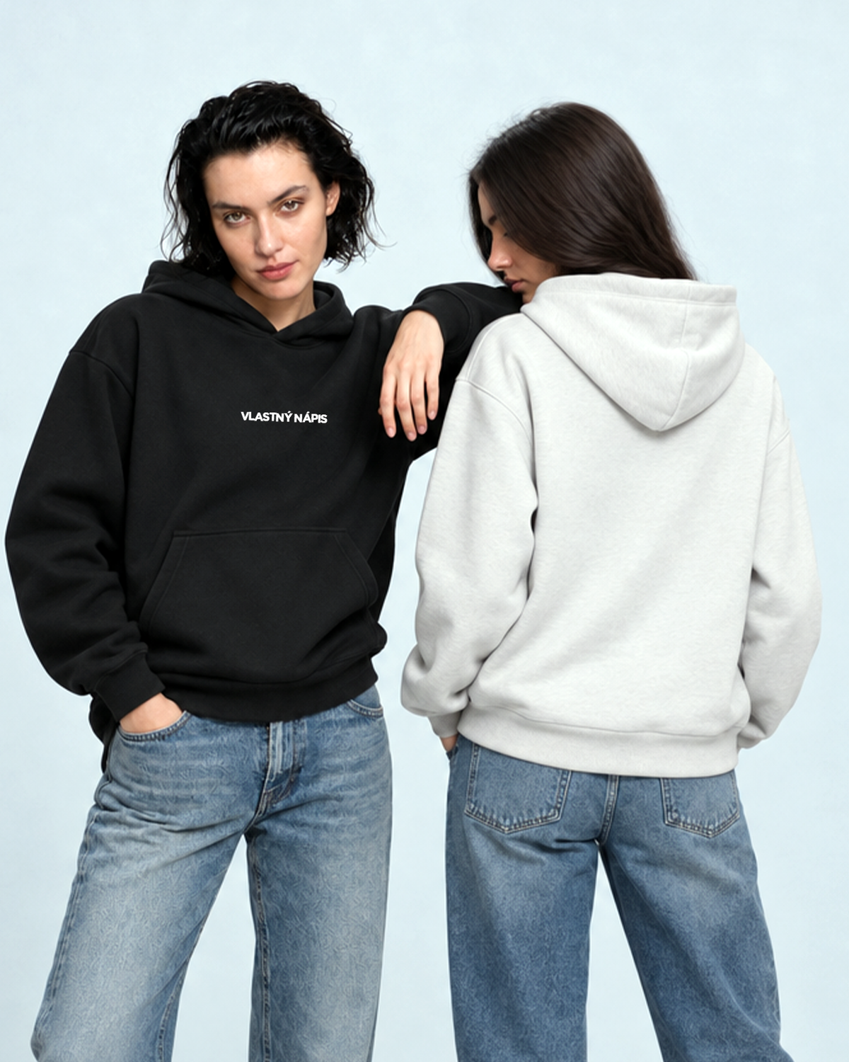Mikina s vlastným nápisom s kapucňou Unisex