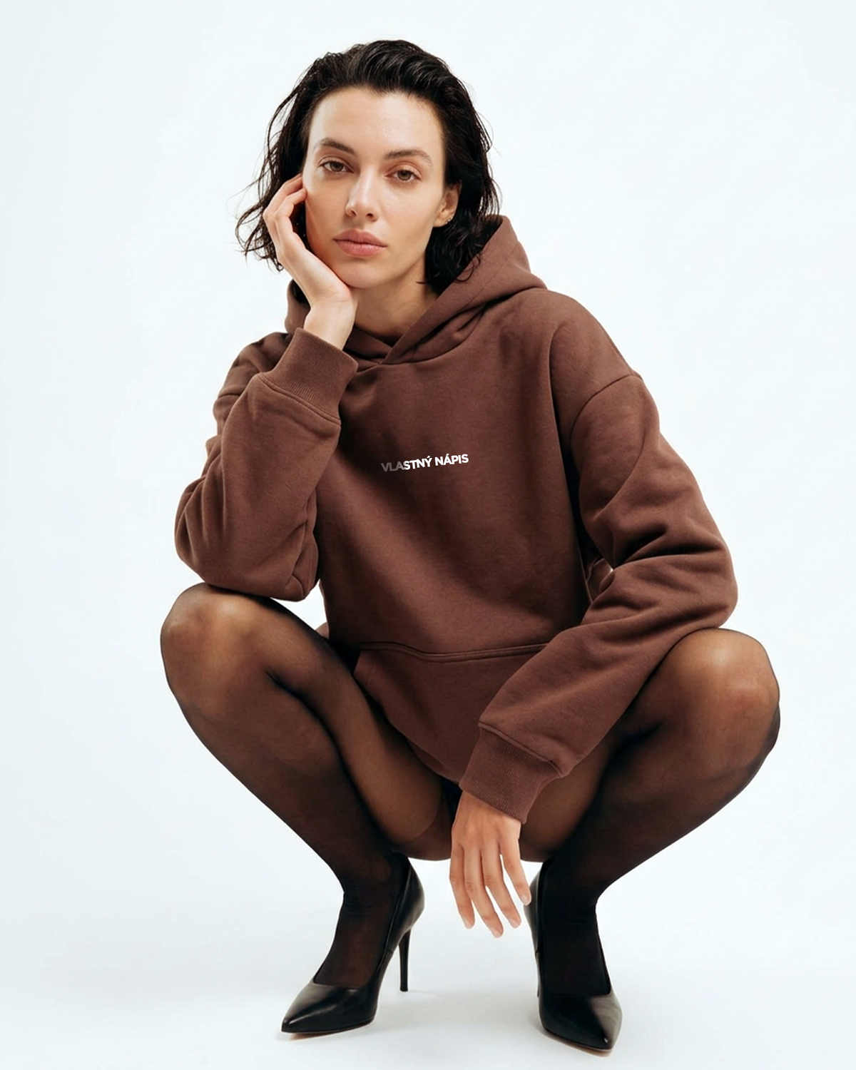 Mikina s vlastným nápisom s kapucňou Unisex