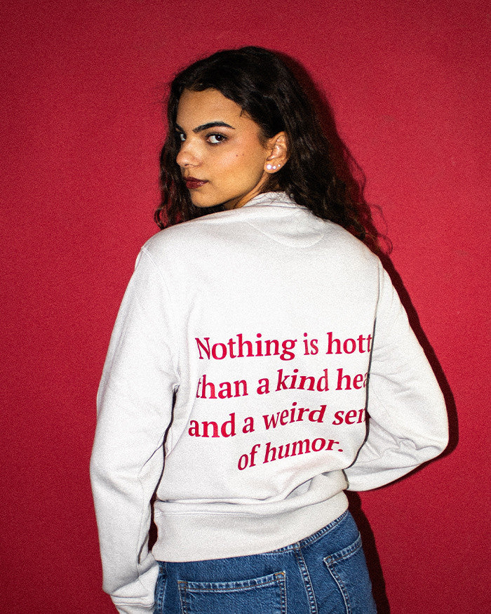 Nothing is hotter...  unisex mikina creme
