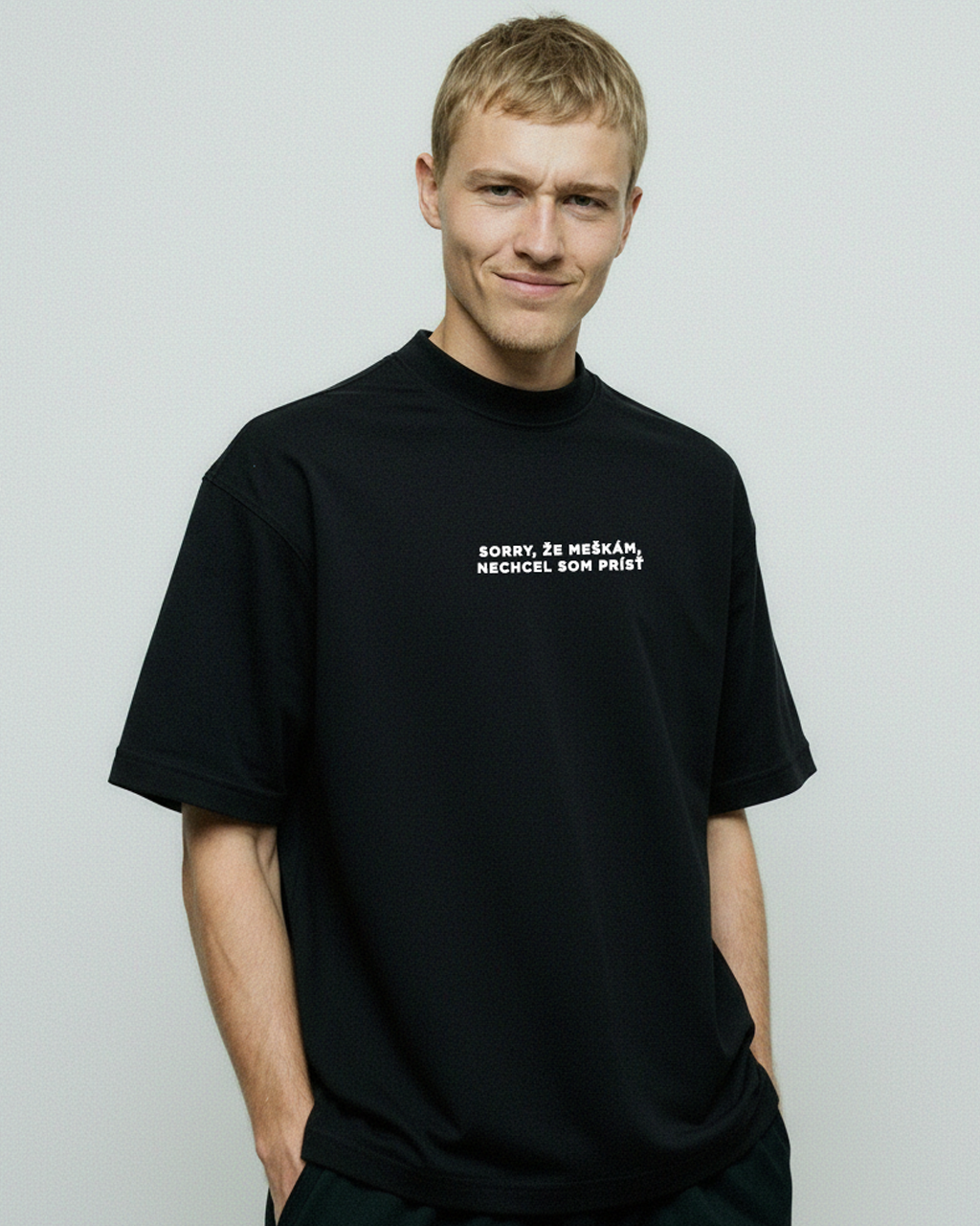 Sorry, že meškám, nechcel som prísť unisex